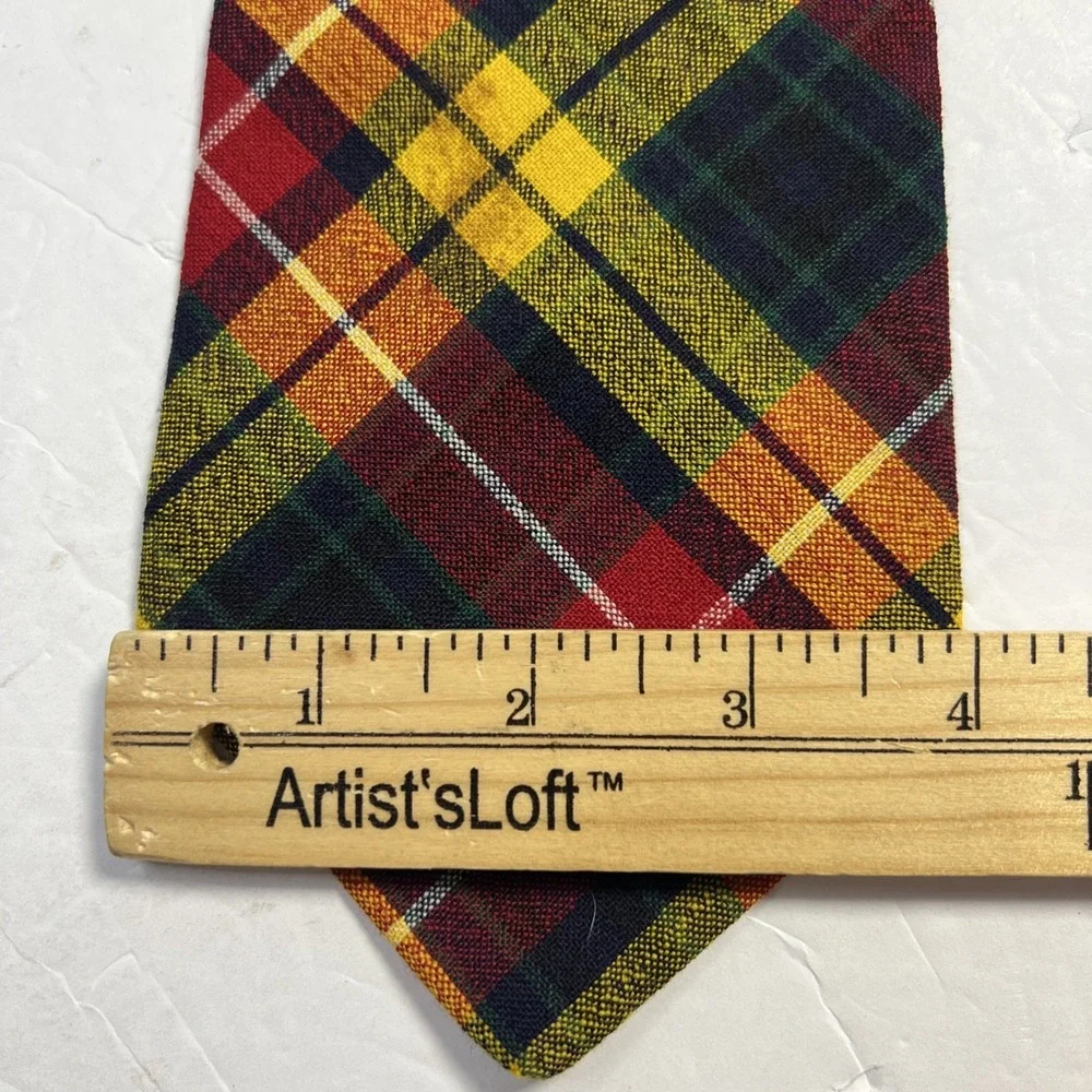 Vintage Archie Brown & Son Roxburgh Dress Tartan Wool Necktie Tie 55